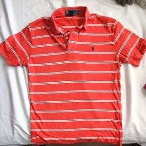 Ralph Lauren Polo small orange and white stripes